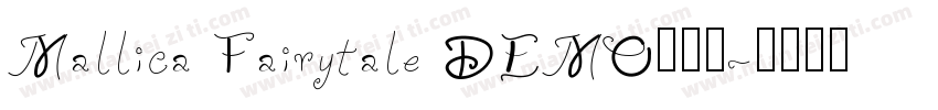 Mallica Fairytale DEMO手机版字体转换